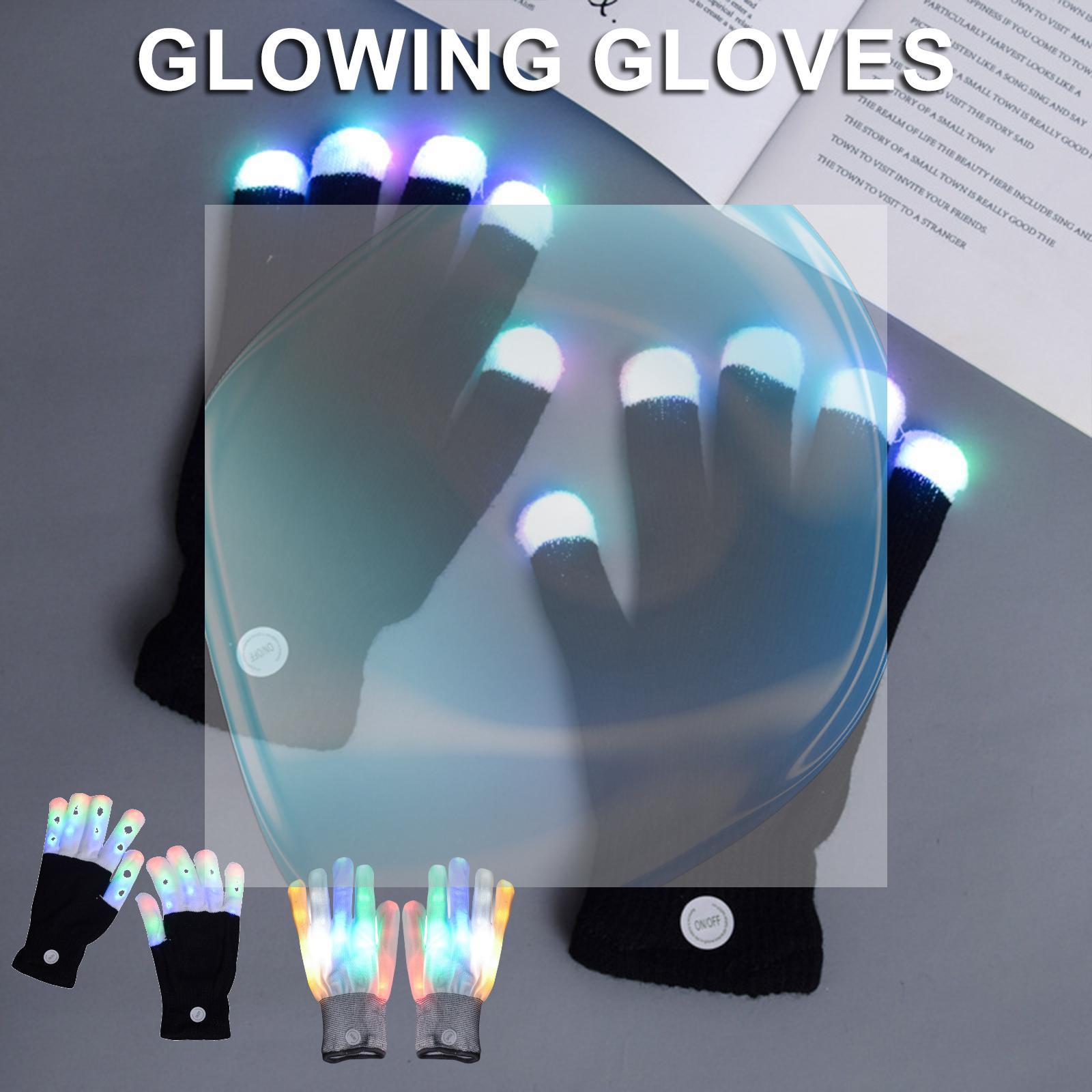 Led Gloves Music - Gants lumineux LED clignotants respirants et