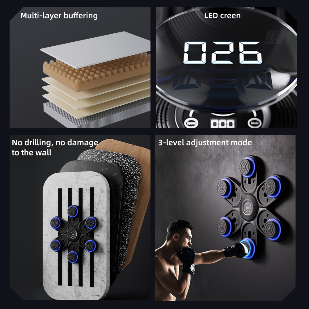 Led Gloves Music - Machine de boxe 2026 nouvelle génération