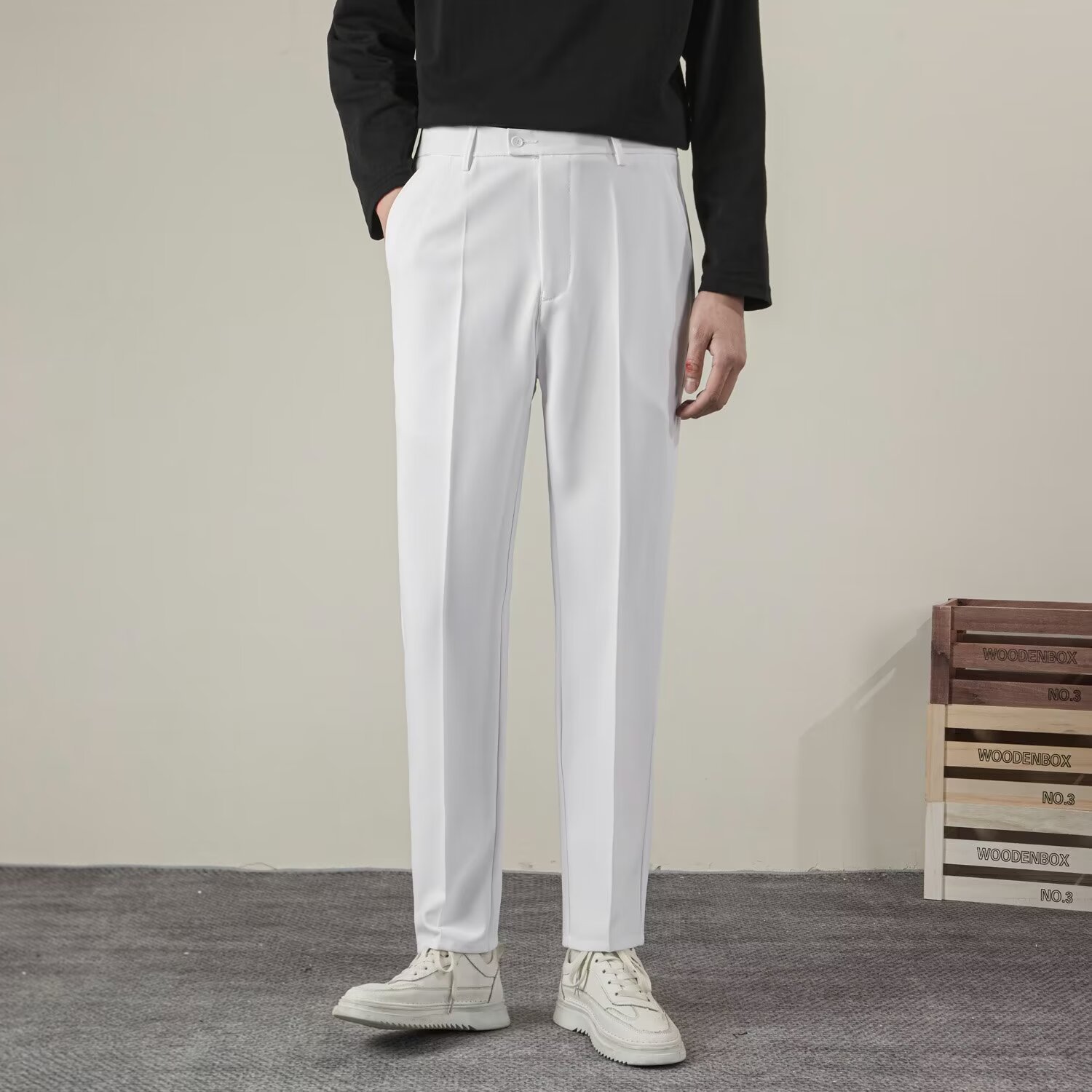 Smart Pen Digital - Pantalon d'été décontracté pour hommes, vêtement