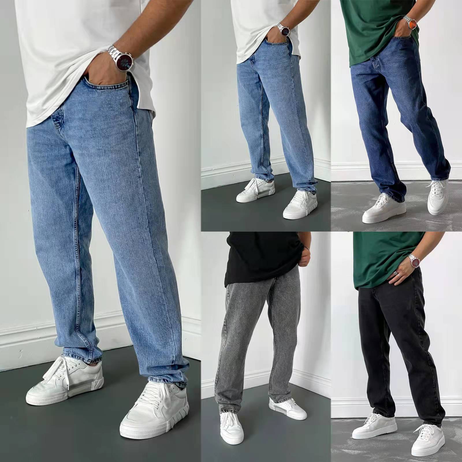 Jeans slim à jambe droite haut - Smart Pen Digital avis et prix