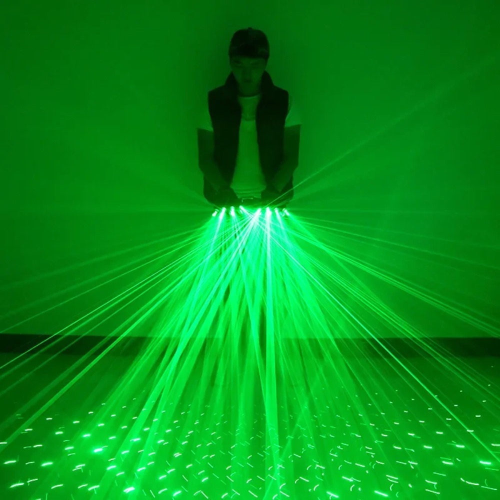 Gants Laser verts FlashFinger, - Led Gloves Music avis et prix
